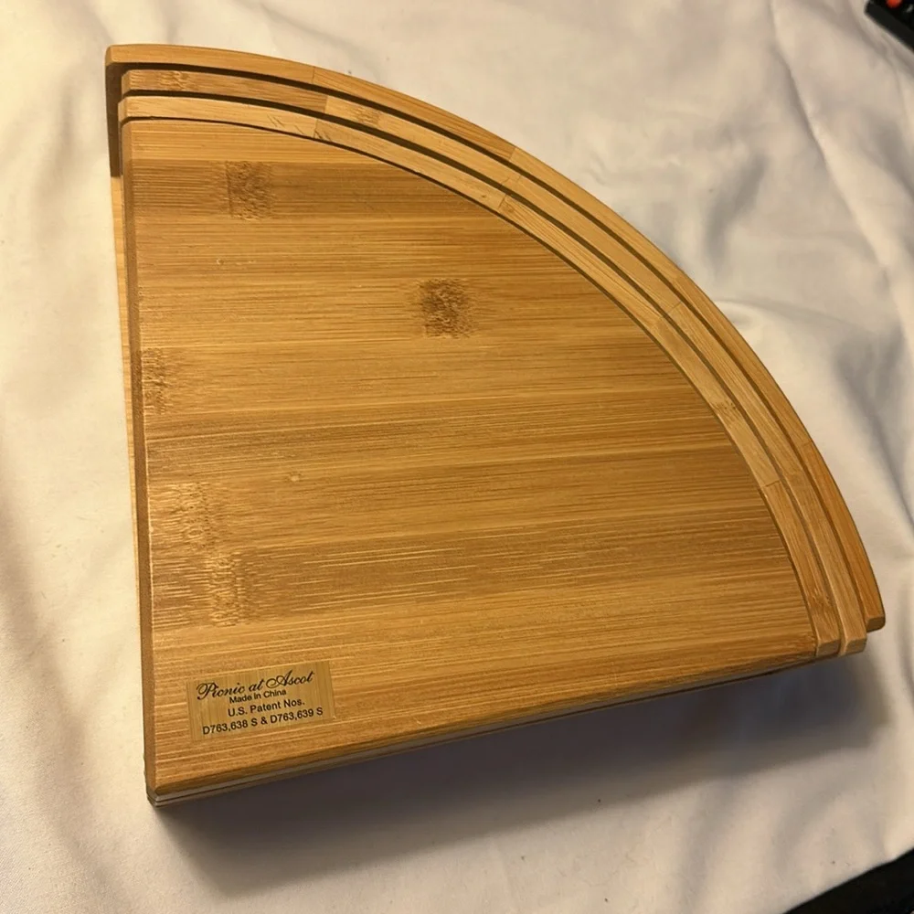Williams Sonoma Bamboo Cheese Board Set